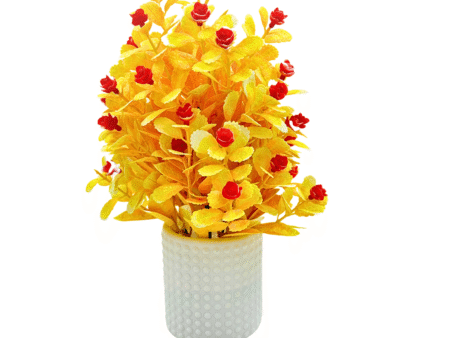 Artificial Plants with Pot Showcase Decoration Plants Flowers | Fake Plant | Artificial Plants for Home Decor Office Gifting Plants Decorative Potted Plants (RV-AP7)