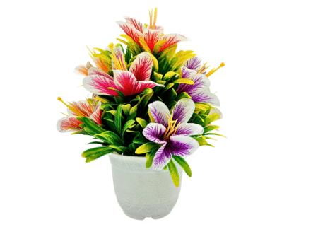 Artificial Plants with Pot Showcase Decoration Plants Flowers | Fake Plant | Artificial Plants for Home Decor Office Gifting Plants Decorative Potted Plants (RV-AP20)