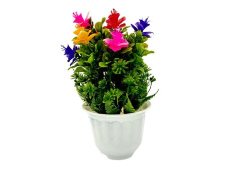 Artificial Plants with Pot Showcase Decoration Plants Flowers | Fake Plant | Artificial Plants for Home Decor Office Gifting Plants Decorative Potted Plants (RV-AP17)