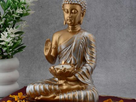 Buddha Idol Statue Showpiece Gift Gifting Item Polystone Home Decor Decoration
