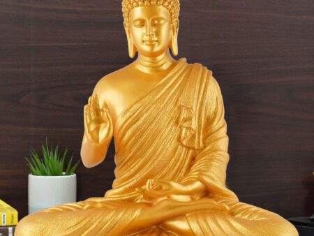 Buddha Idol Statue Showpiece Gift Gifting Item Polystone Home Decor Decoration