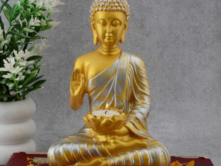 Buddha Idol Statue Showpiece Gift Gifting Item Polystone Home Decor Decoration