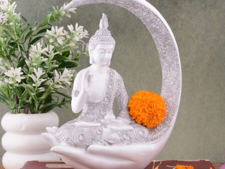 Buddha Idol Statue Showpiece Gift Gifting Item Polystone Home Decor Decoration