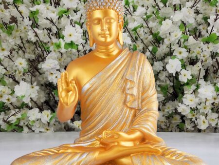Buddha Idol Statue Showpiece Gift Gifting Item Polystone Home Decor Decoration