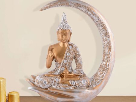 Buddha Idol Statue Showpiece Gift Gifting Item Polystone Home Decor Decoration